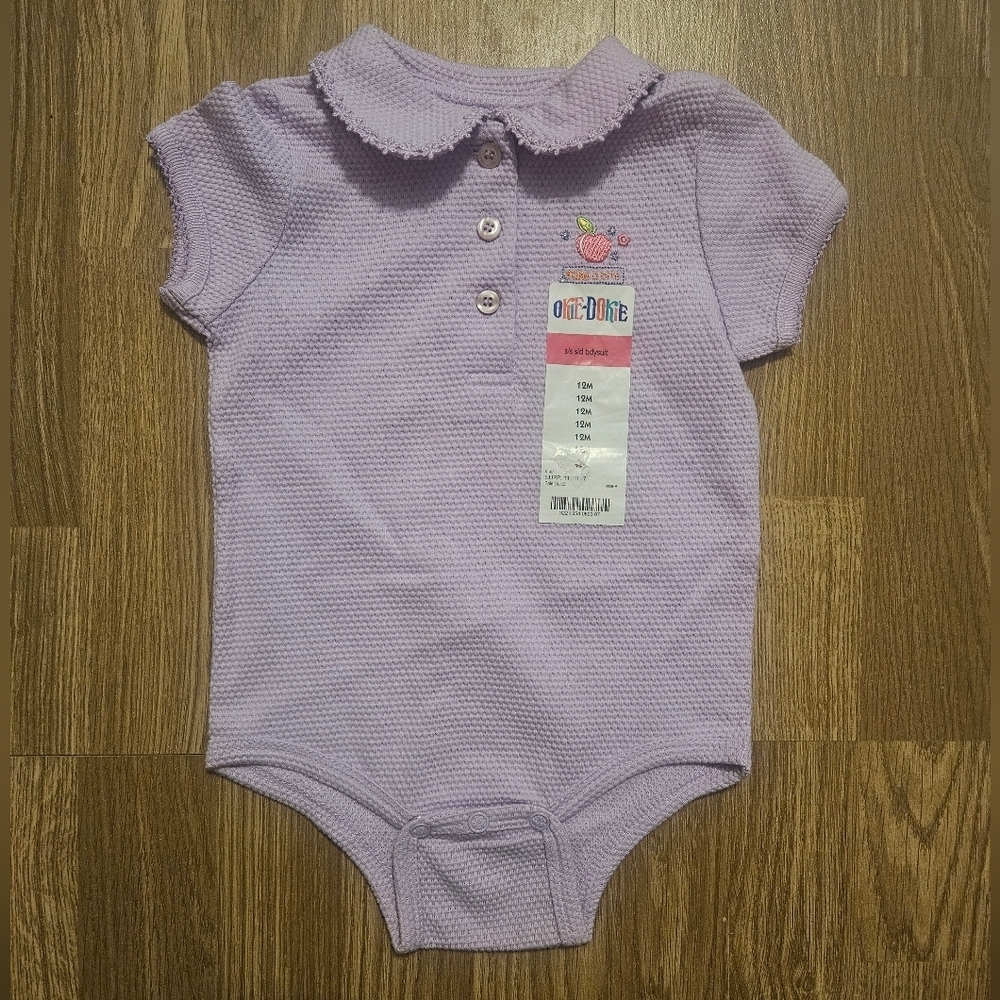 Y2K Vintage Okie Dokie Lavender Baby Bodysuit! NWT